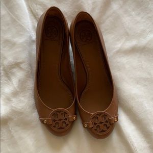 Tory Burch Miller Leather Wedge Heels
